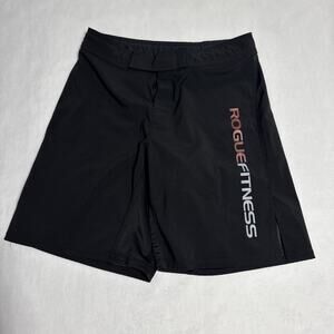 Rogue Fitness Men’s Black Weightlifting Trunks Shorts Size 34 10” Inseam B13